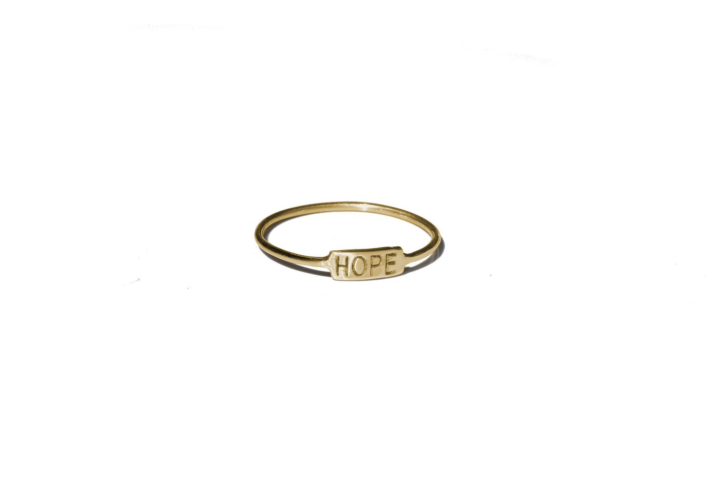 Hope stamp ring
