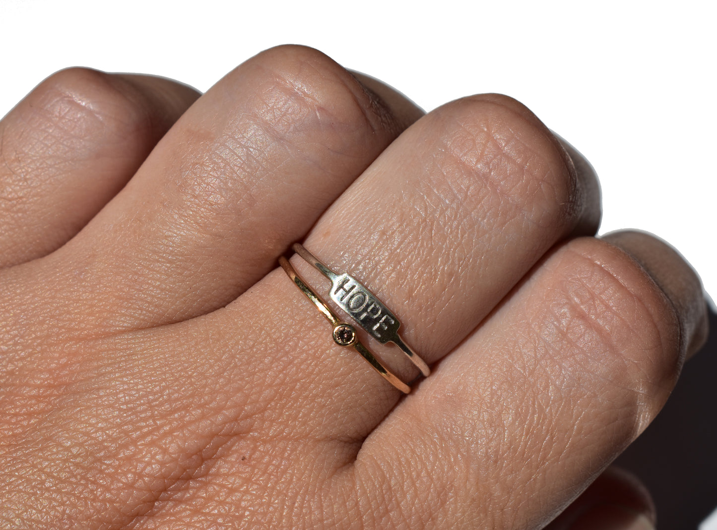Hope stamp ring
