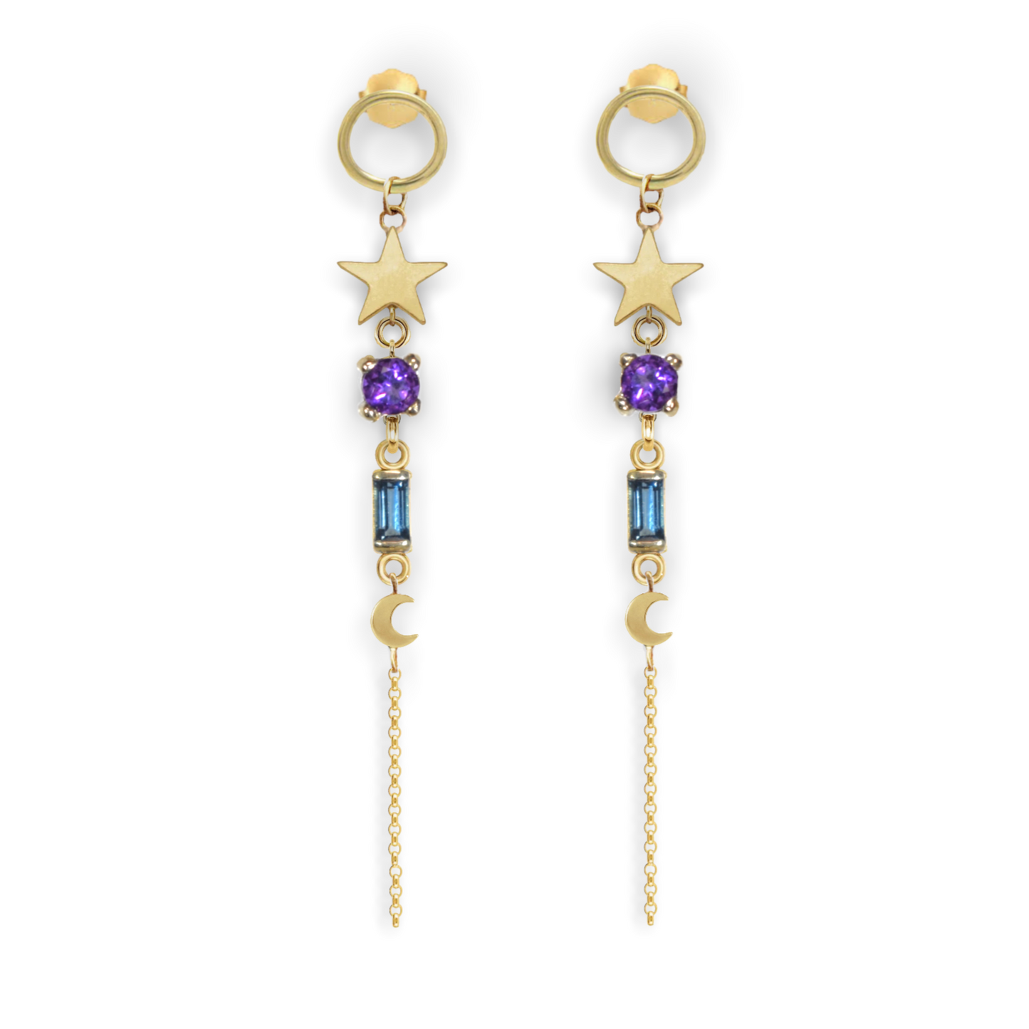Cosmic Amethyst Earring