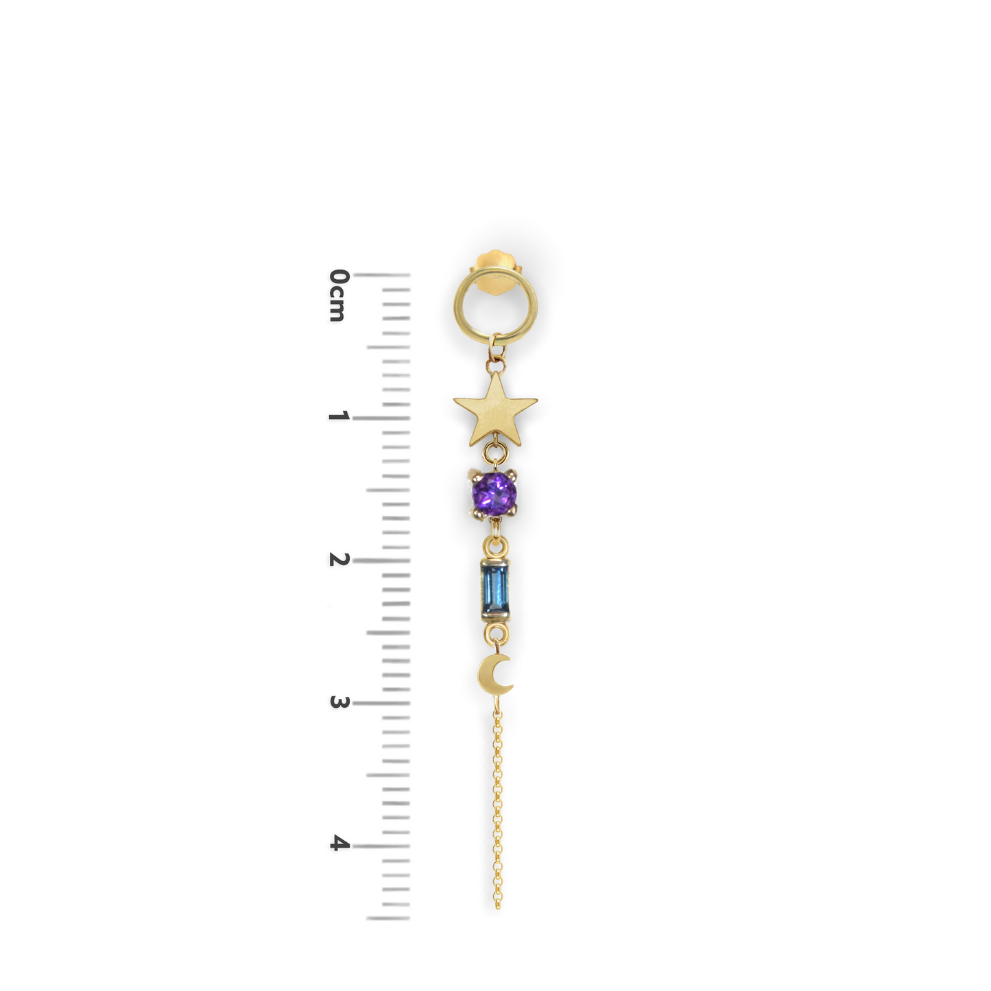 Cosmic Amethyst Earring