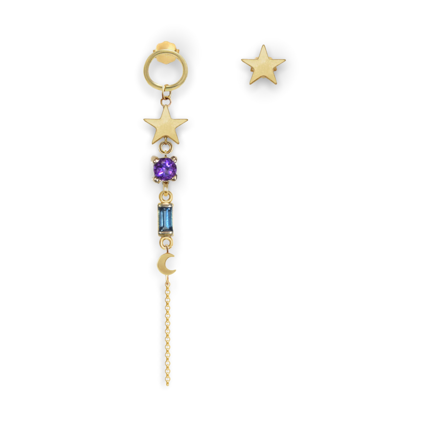 Cosmic Amethyst Earring