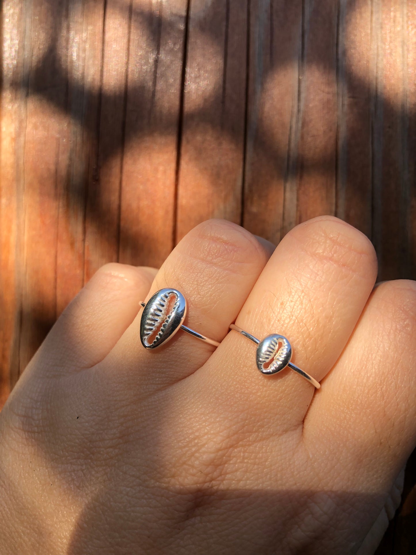 Cowrie Shell ring - Large