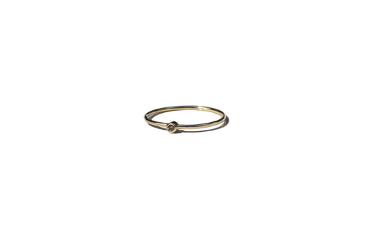 Diamond Solitaire - Beach jewelry handmade in Kailua-Hawaii