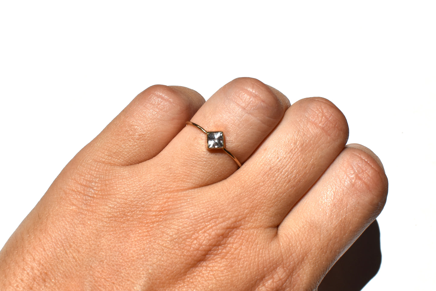 Topaz square ring