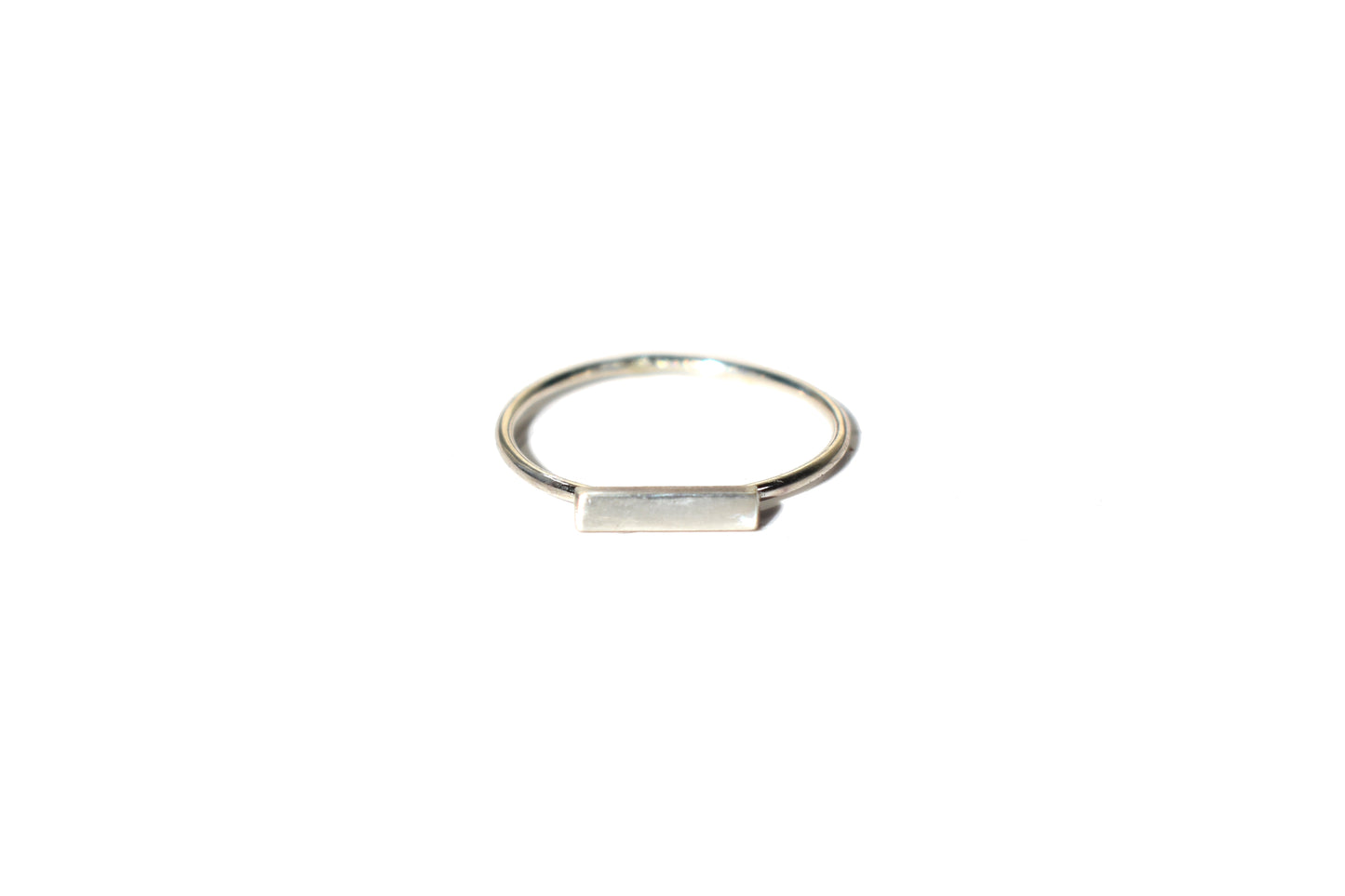 Sterling Silver Horizontal bar ring