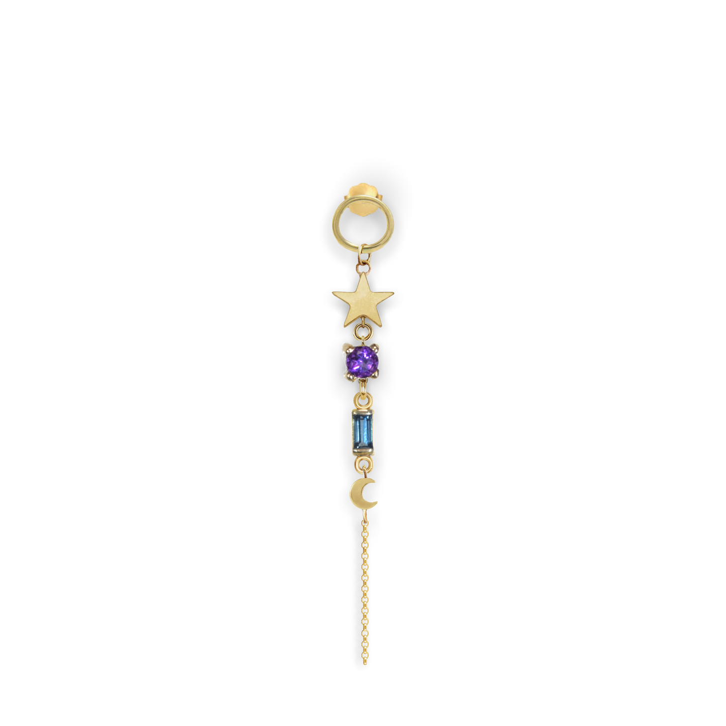 Cosmic Amethyst Earring