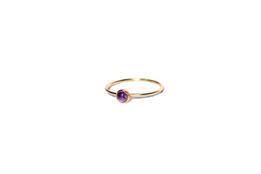 14k yellow gold Amethyst ring - Beach Jewelry Kailua Hawaii 
