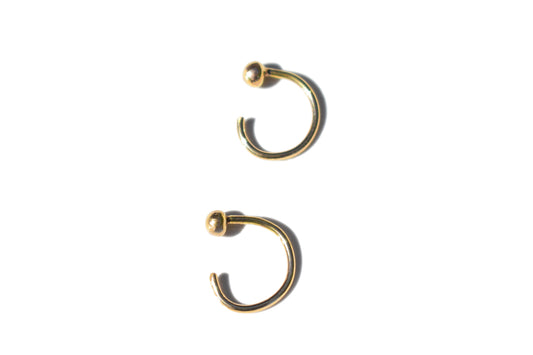 Sphere hug earrings