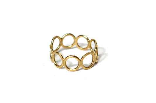 14 yellow gold Bubble ring - Beach Jewelry Kailua Hawaii 