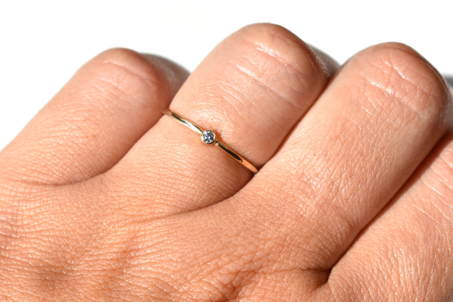 Diamond solitaire ring
