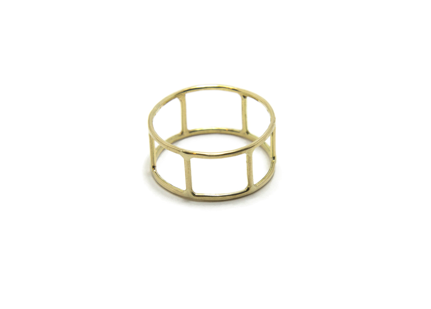 14k yellow gold cage ring - Beach Jewelry Kailua Hawaii 