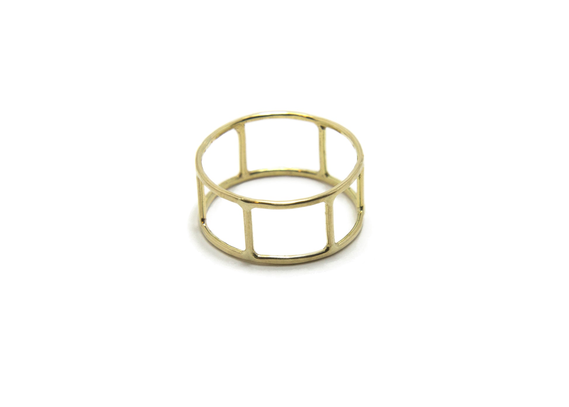 14k yellow gold cage ring - Beach Jewelry Kailua Hawaii 