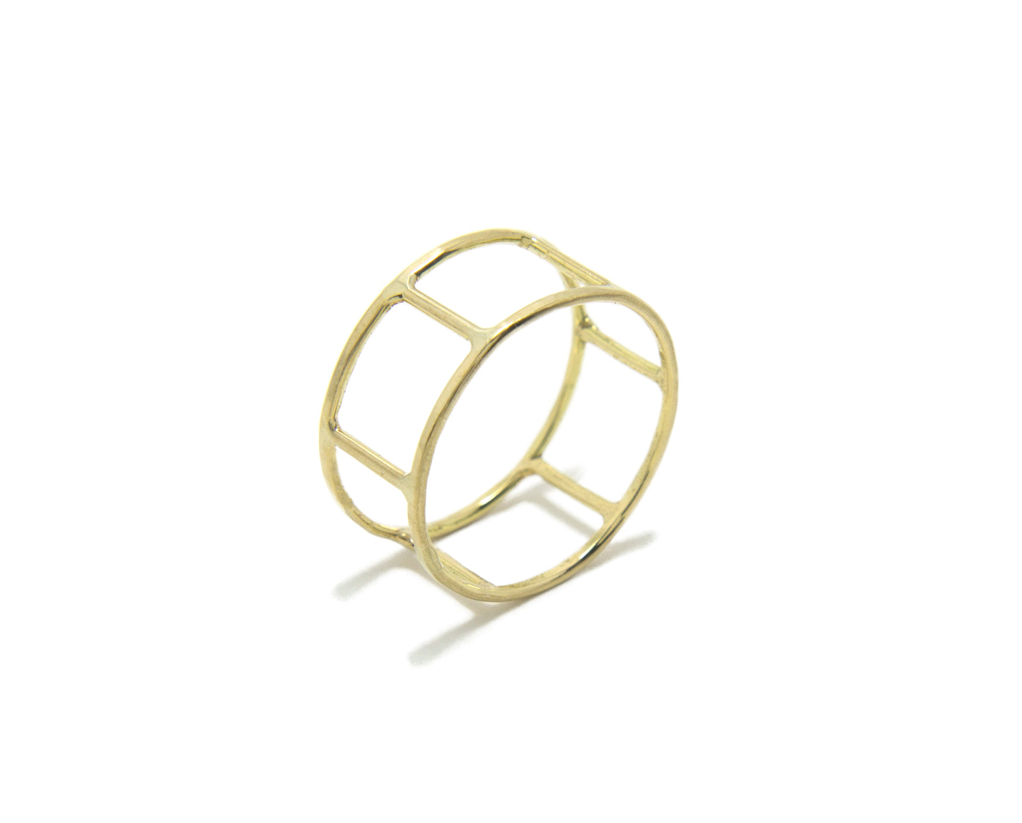 14k yellow gold cage ring - Beach Jewelry Kailua Hawaii 