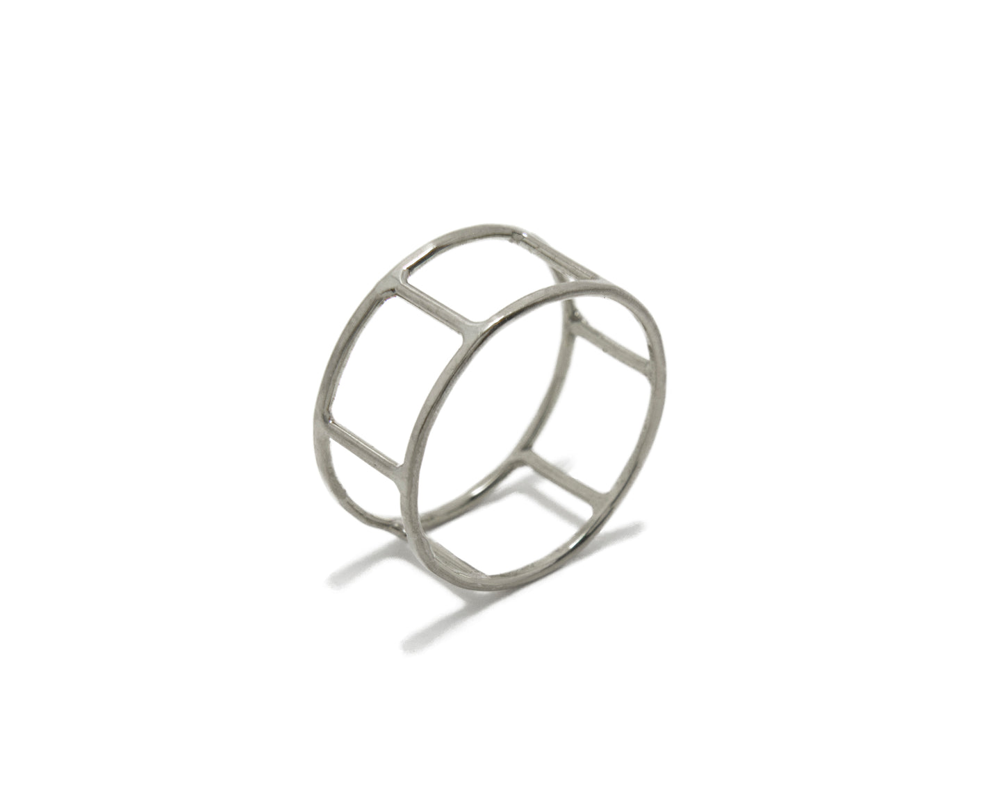 Sterling silver cage ring - Beach Jewelry Kailua Hawaii 