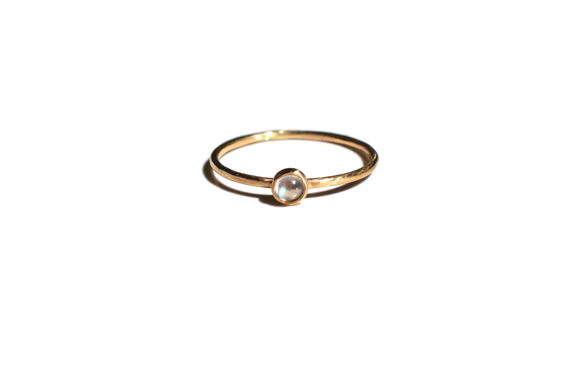14k yellow Moonstone  ring - Beach Jewelry Kailua Hawaii 