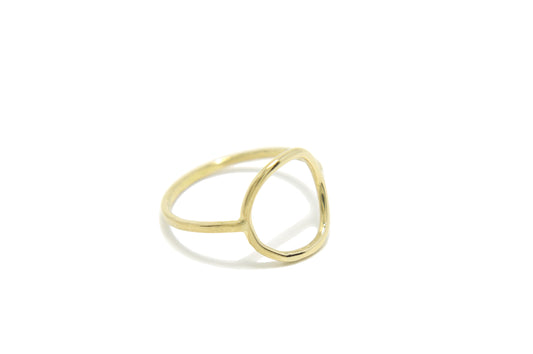 14k yellow gold circle ring - Beach Jewelry Kailua Hawaii 