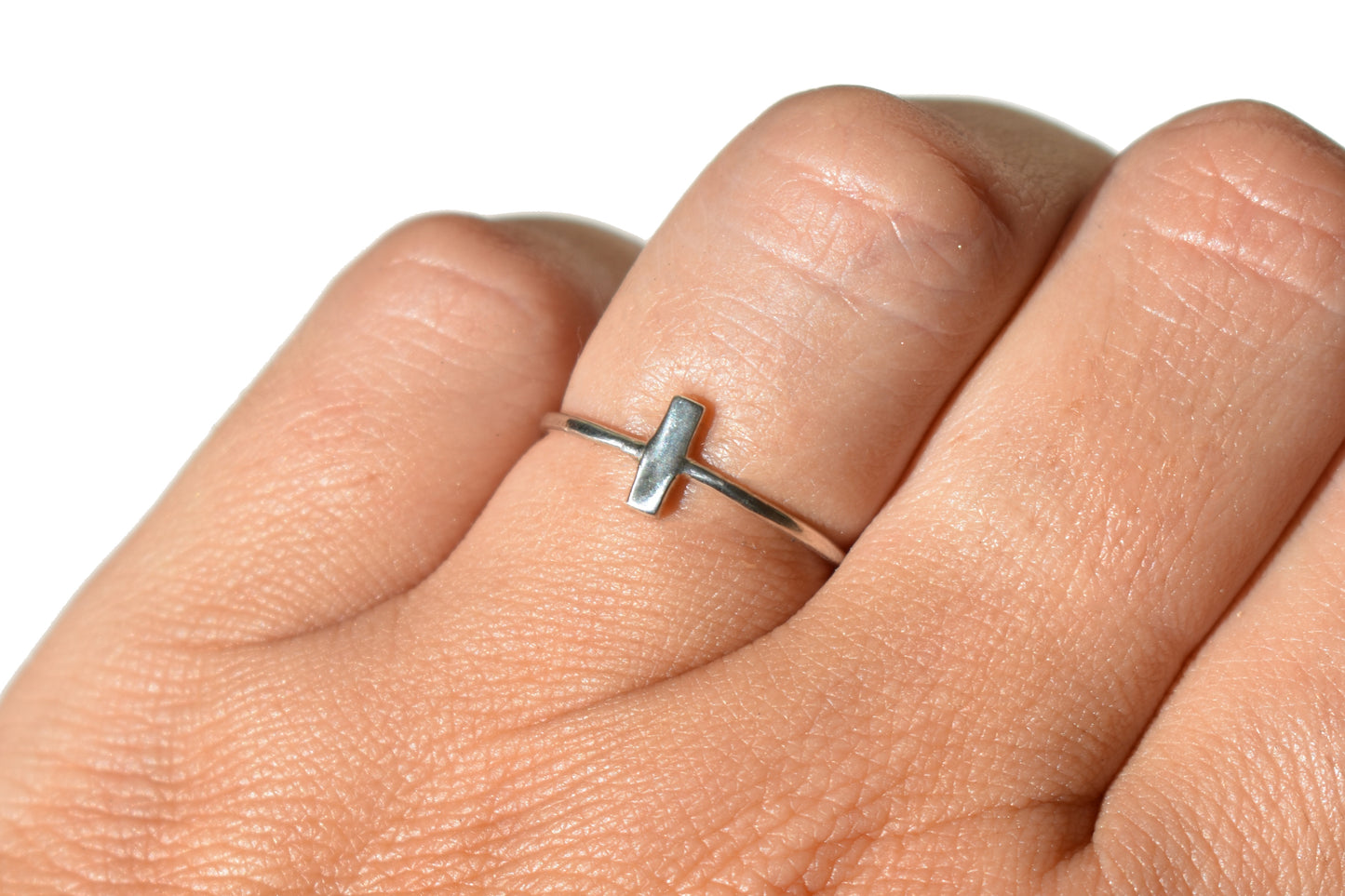 Sterling Silver bar ring